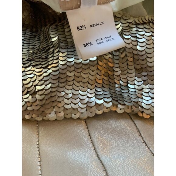 Luca Luca vintage couture Empire Line dress size 8  silk & sequined exceptional - Picture 11 of 14